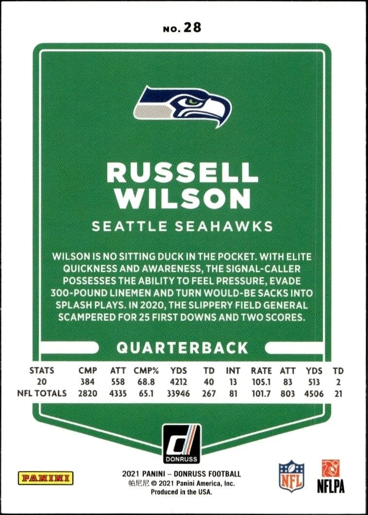 Russell Wilson - Back