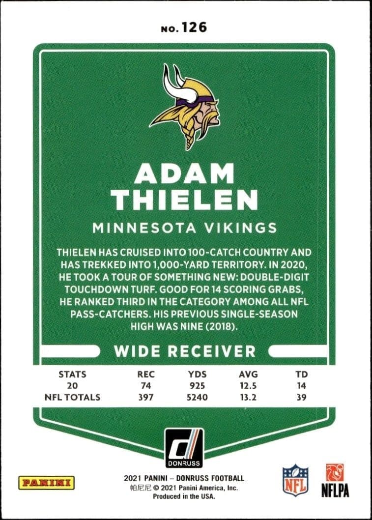 Adam Thielen - Back
