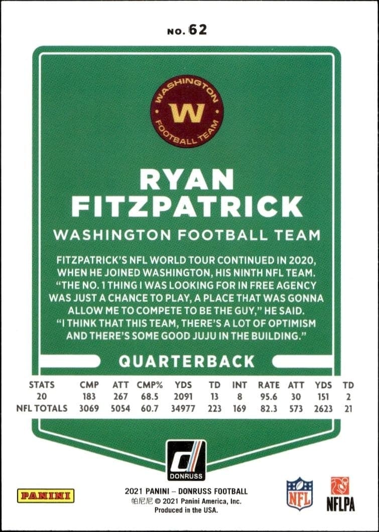Ryan Fitzpatrick - Back