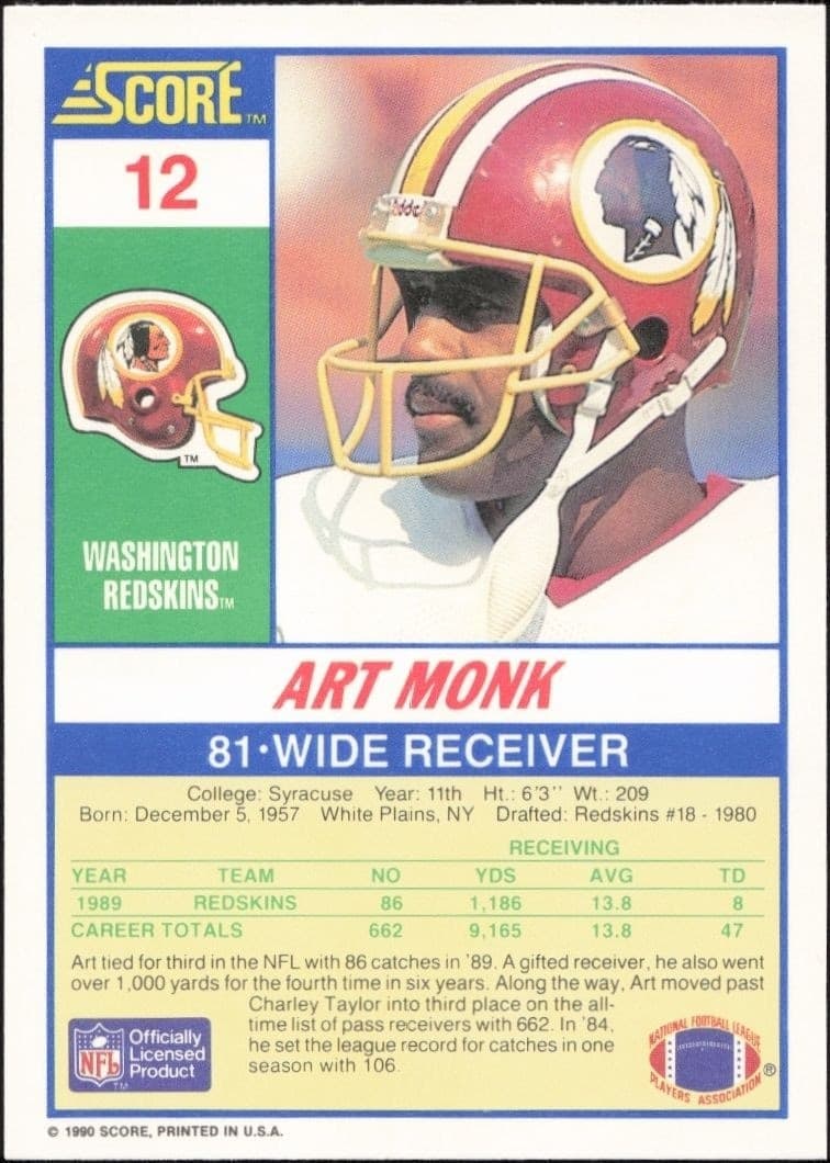 Art Monk - Back
