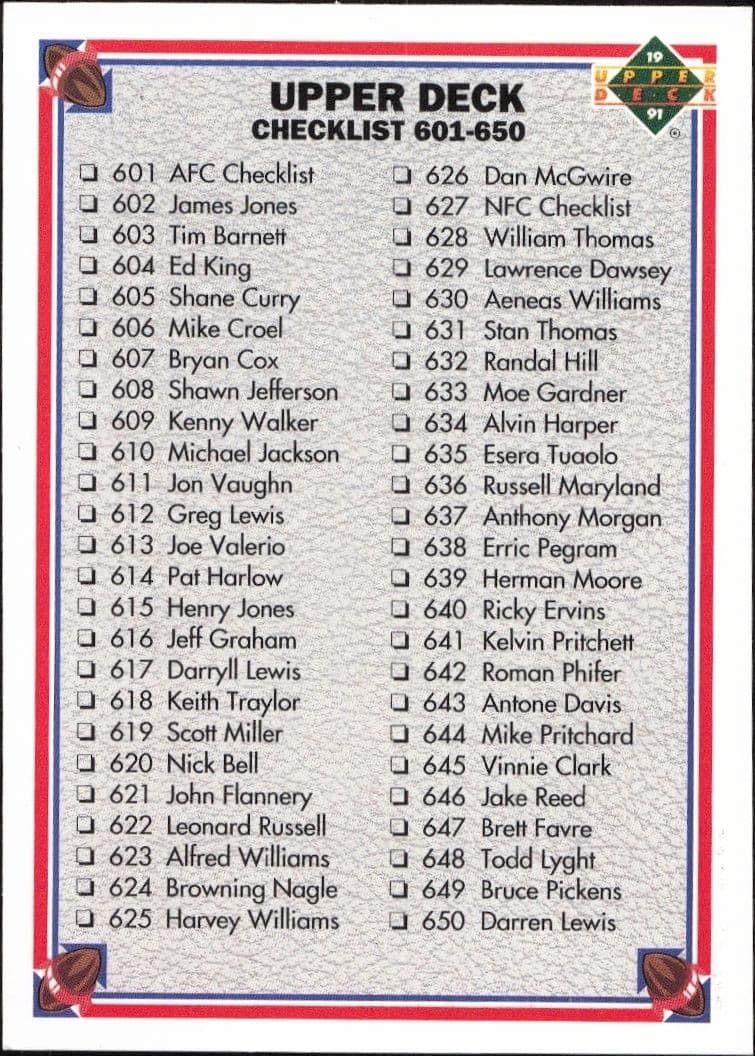 Checklist - Front
