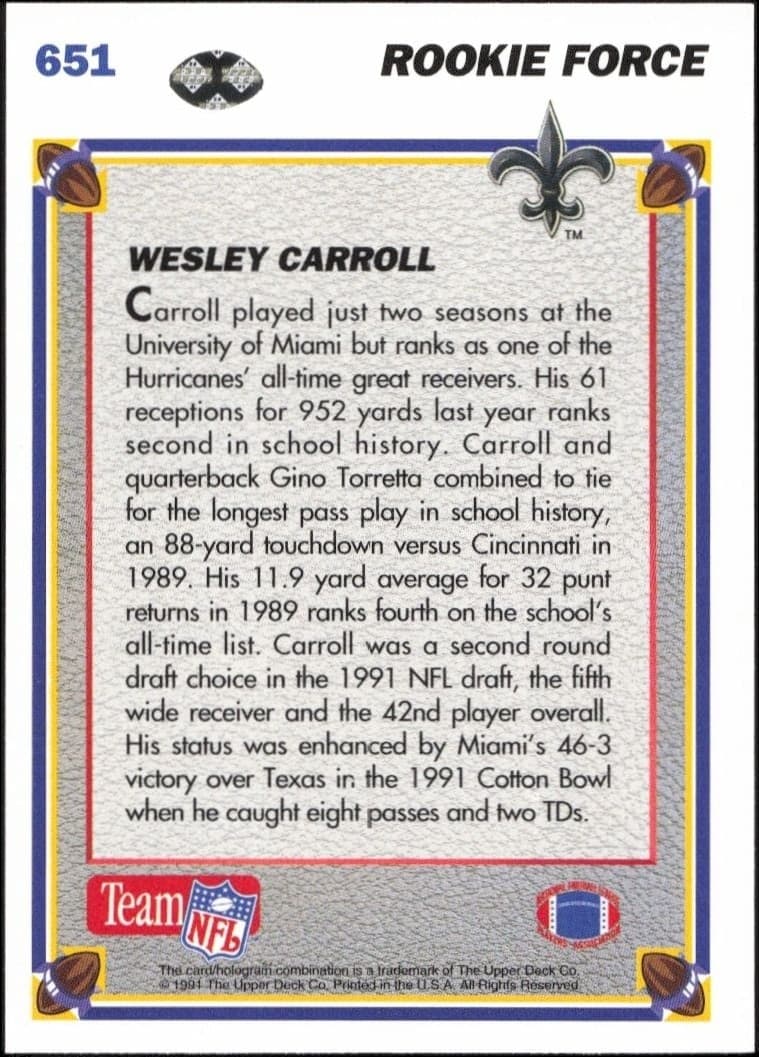Wesley Carroll - Back