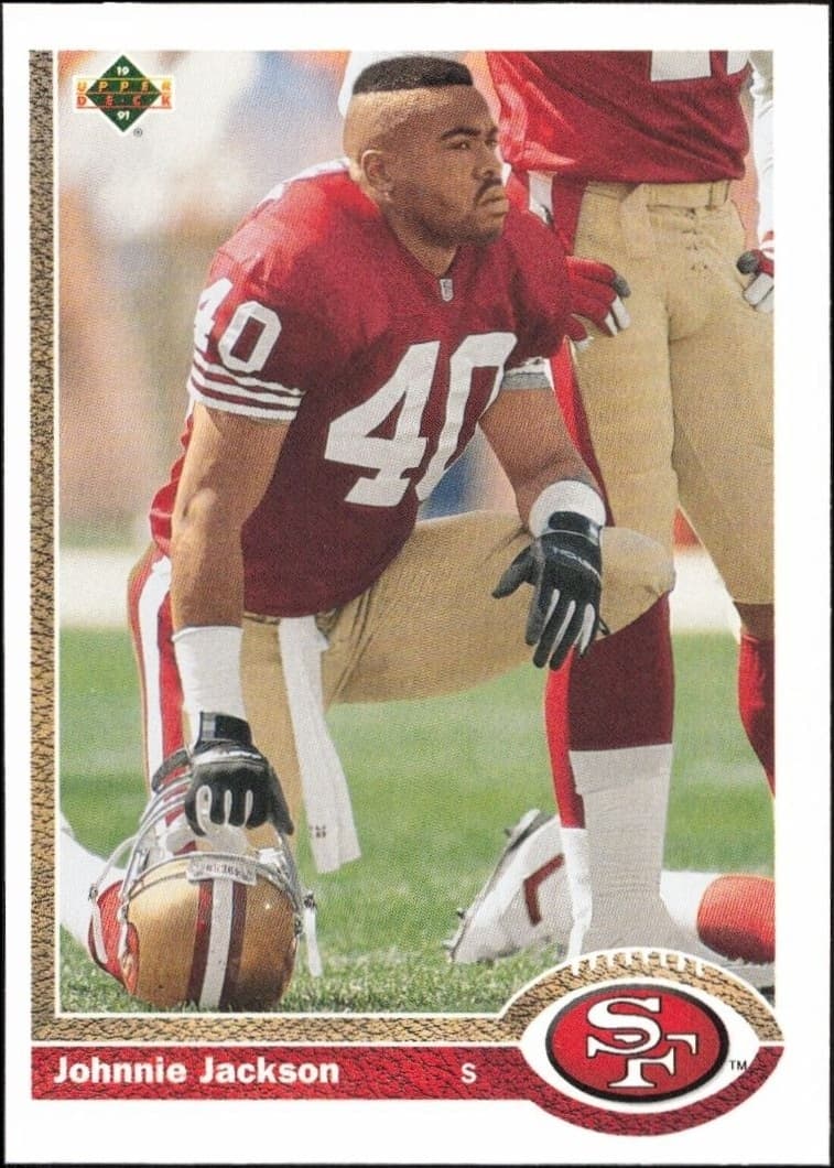 1991 Upper-Deck Johnnie Jackson #581 trading card