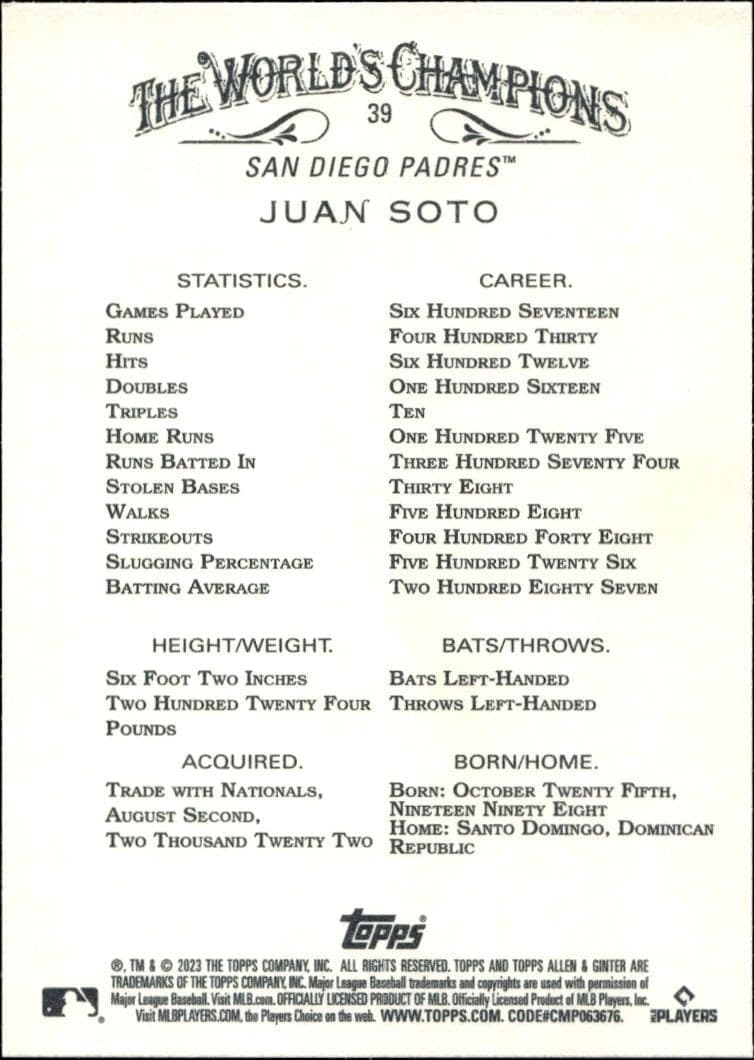 Juan Soto - Back
