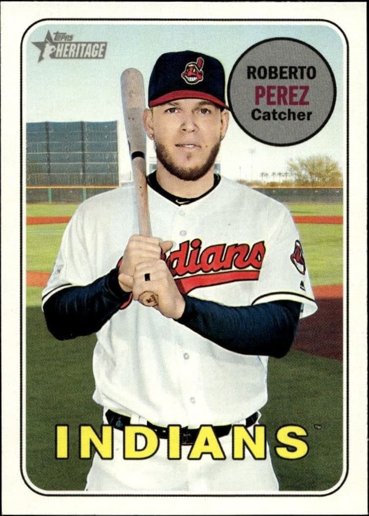 2018 Topps Heritage High Number Roberto Perez #687 trading card