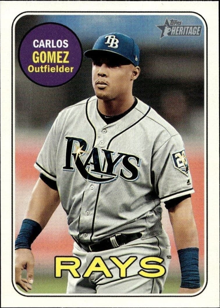 2018 Topps Heritage High Number Carlos Gomez #671 trading card