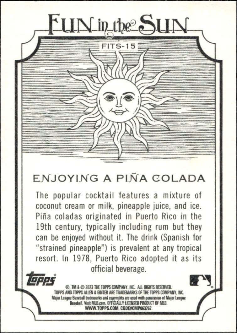 Enjoying A Pina Colada - Back