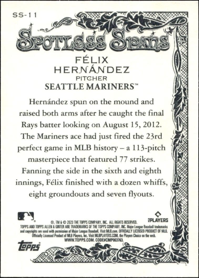 Felix Hernandez - Back