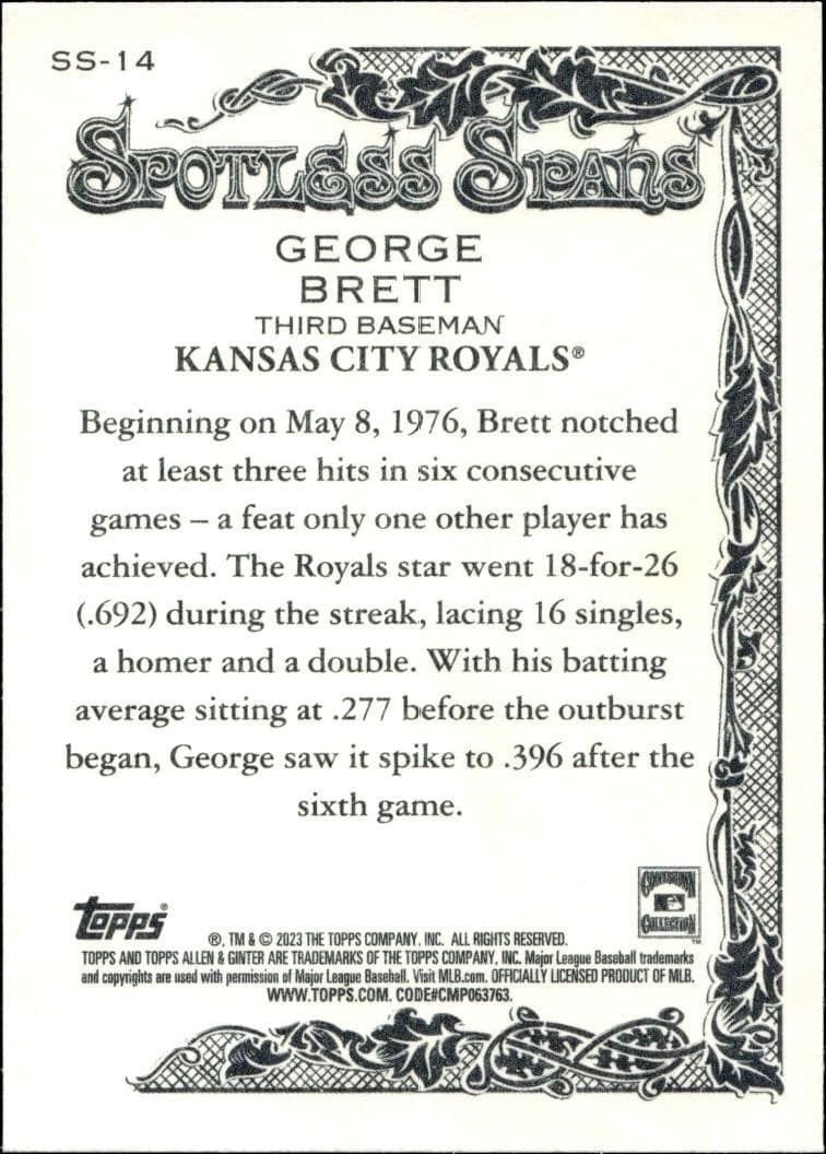 George Brett - Back