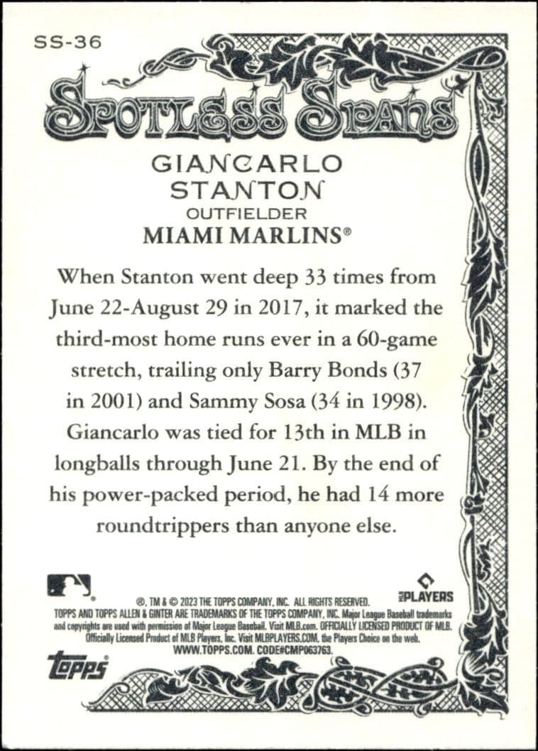 Giancarlo Stanton - Back