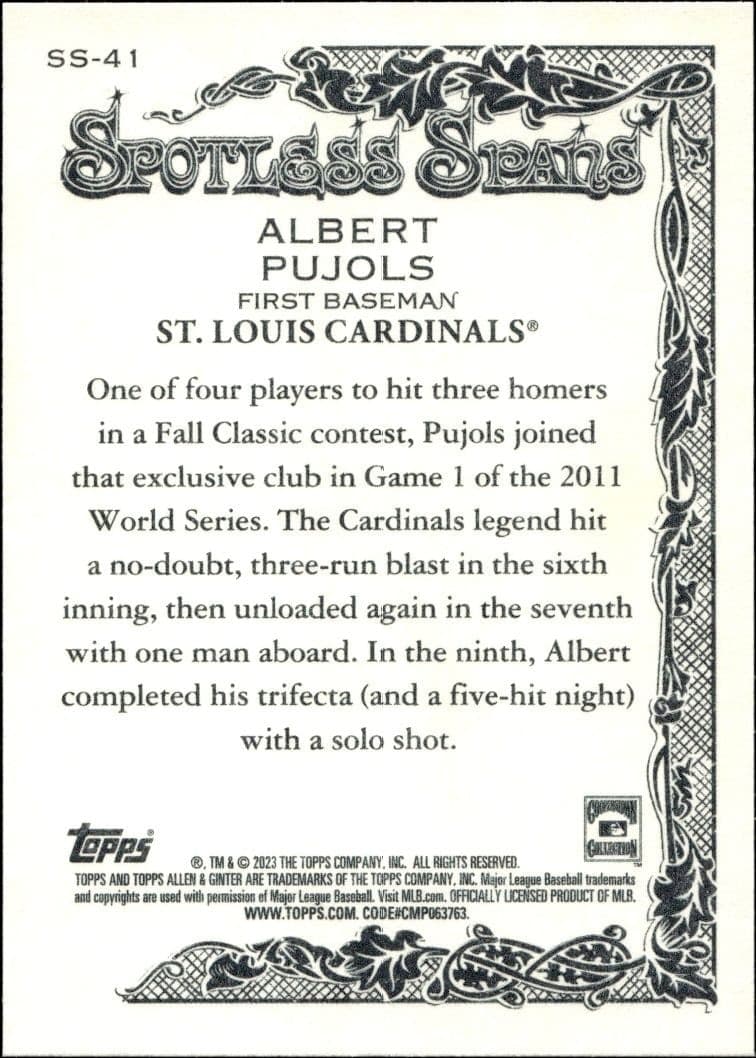 Albert Pujols - Back