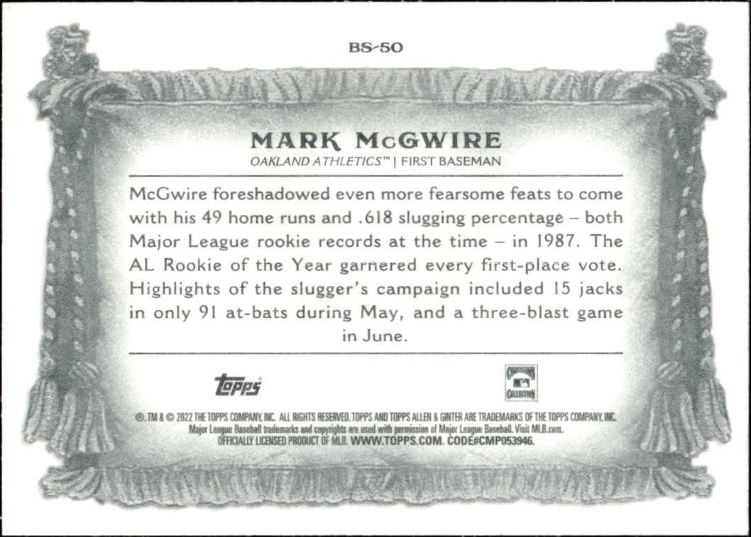 Mark McGwire - Back