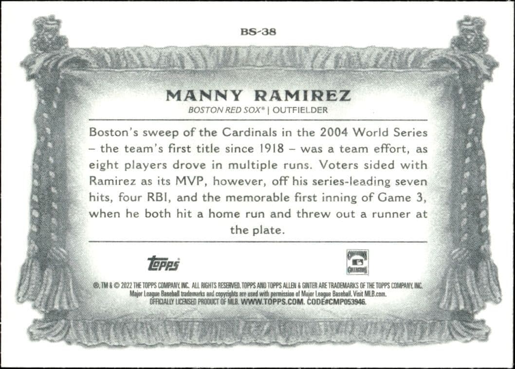 Manny Ramirez - Back
