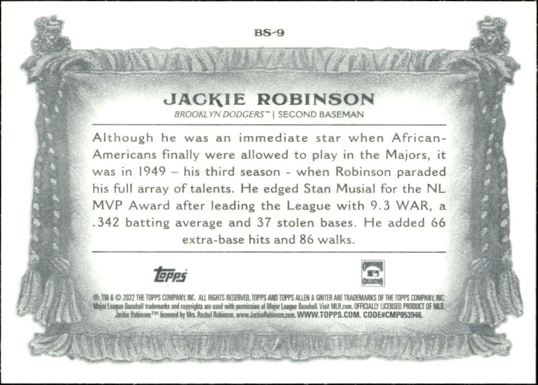 Jackie Robinson - Back