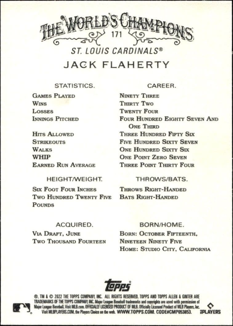 Jack Flaherty - Back