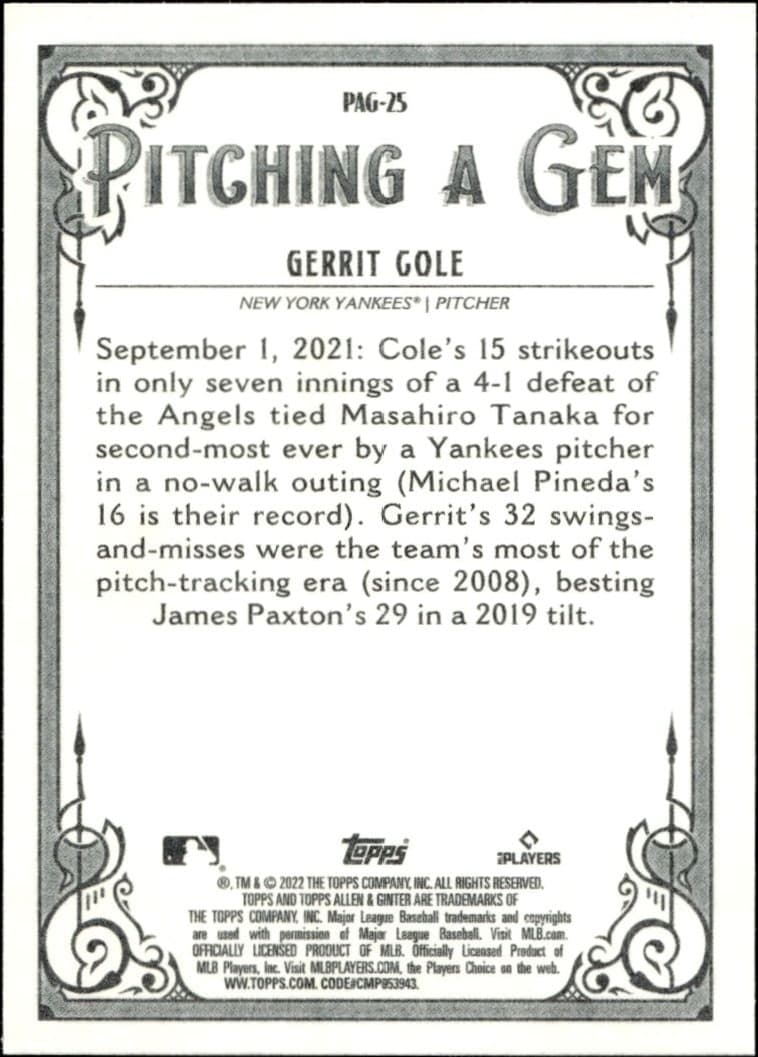 Gerrit Cole - Back