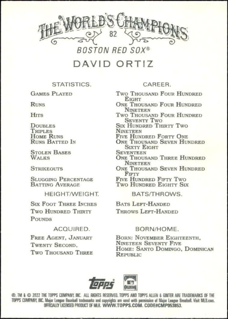 David Ortiz - Back