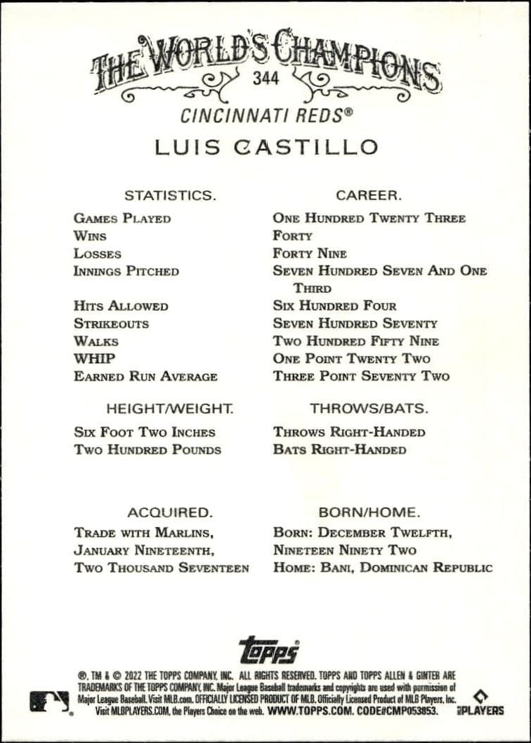 Luis Castillo - Back