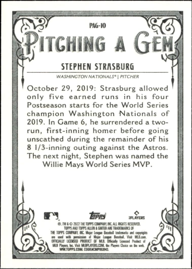 Stephen Strasburg - Back