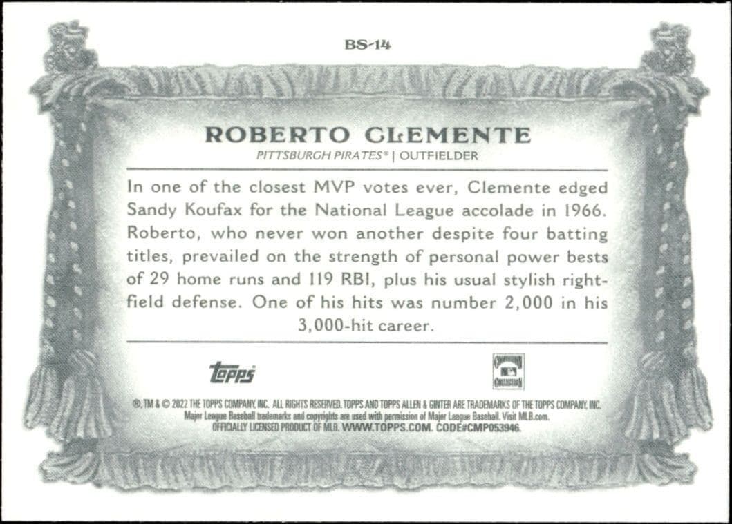 Roberto Clemente - Back
