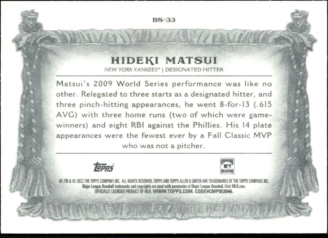 Hideki Matsui - Back