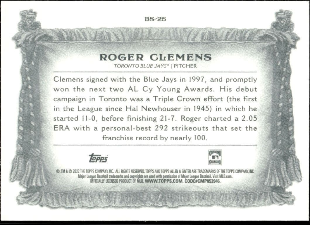 Roger Clemens - Back
