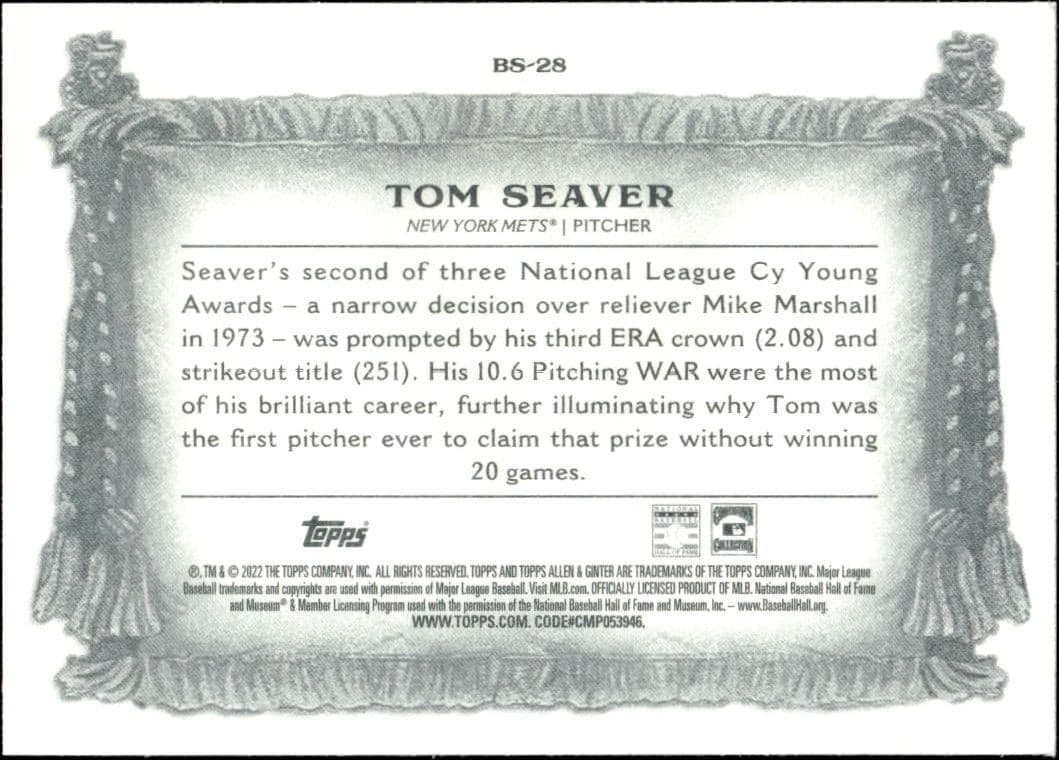 Tom Seaver - Back