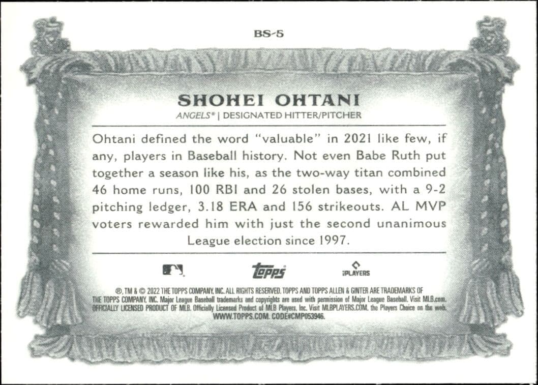 Shohei Ohtani - Back