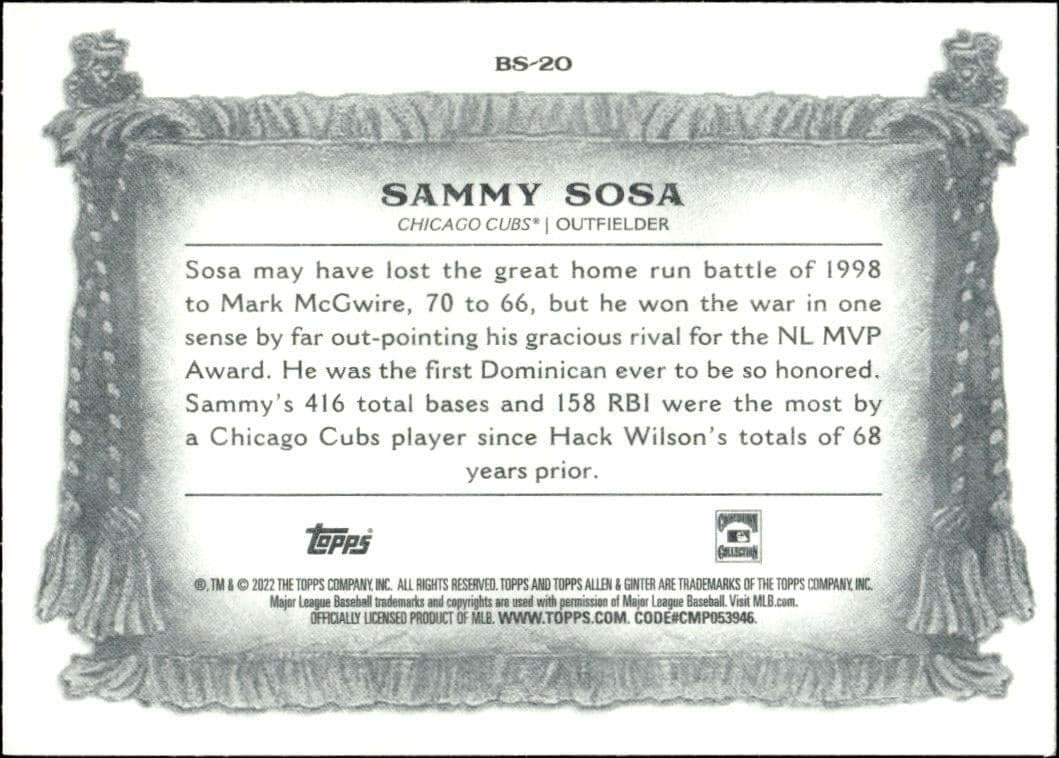 Sammy Sosa - Back