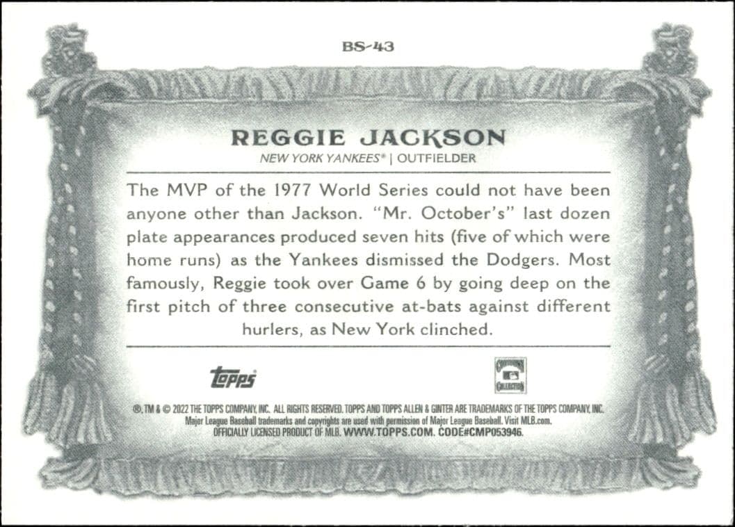 Reggie Jackson - Back