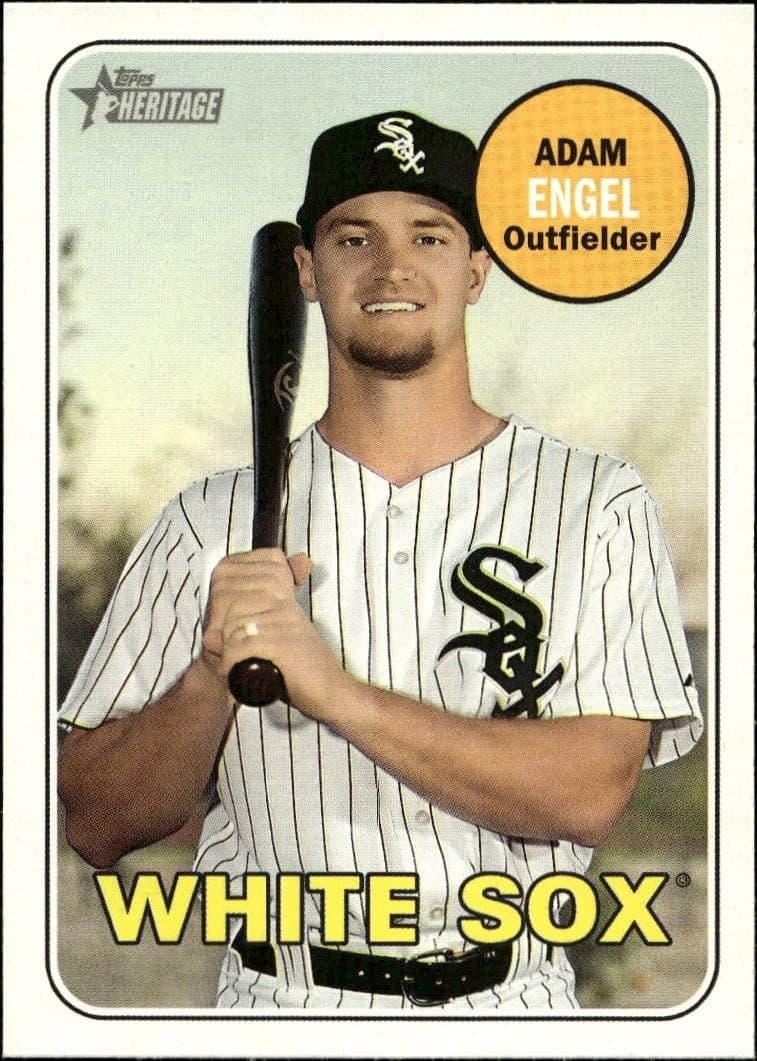 2018 Topps Heritage High Number Adam Engel #570 trading card