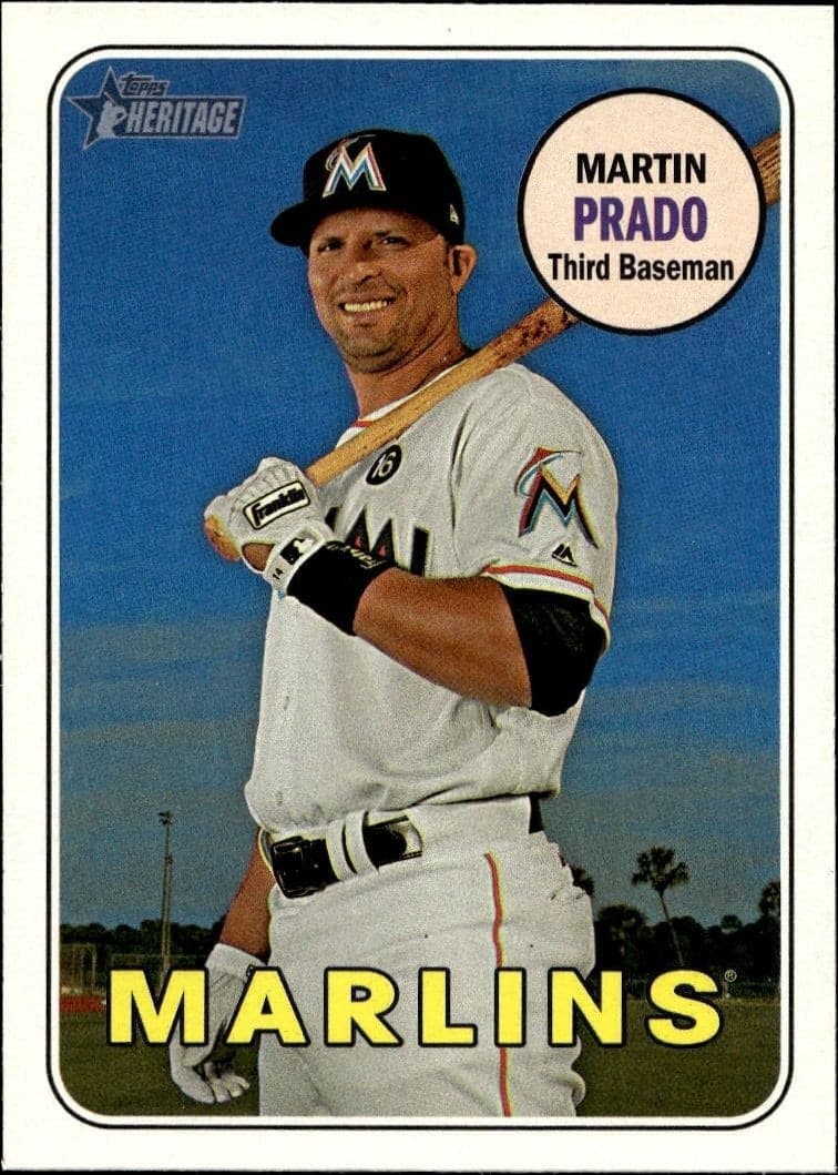 2018 Topps Heritage Martin Prado #137 trading card