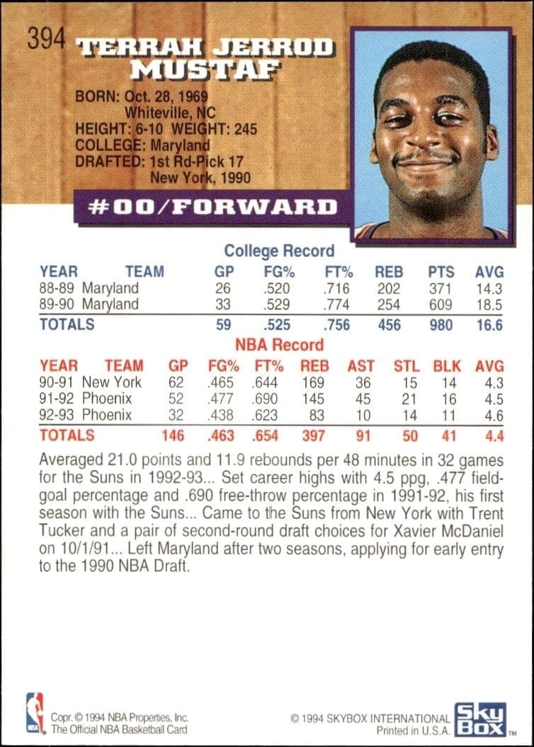 Jerrod Mustaf - Back