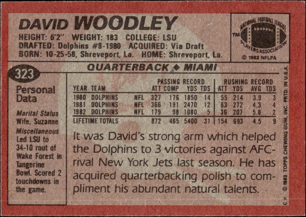 David Woodley - Back