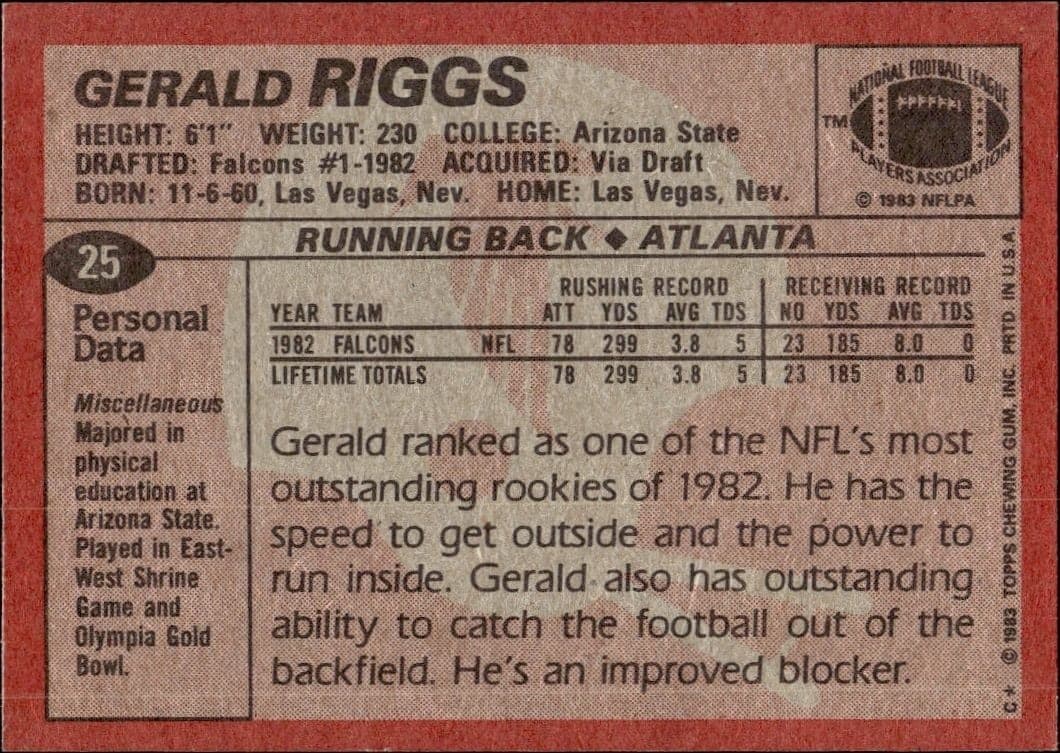 Gerald Riggs - Back