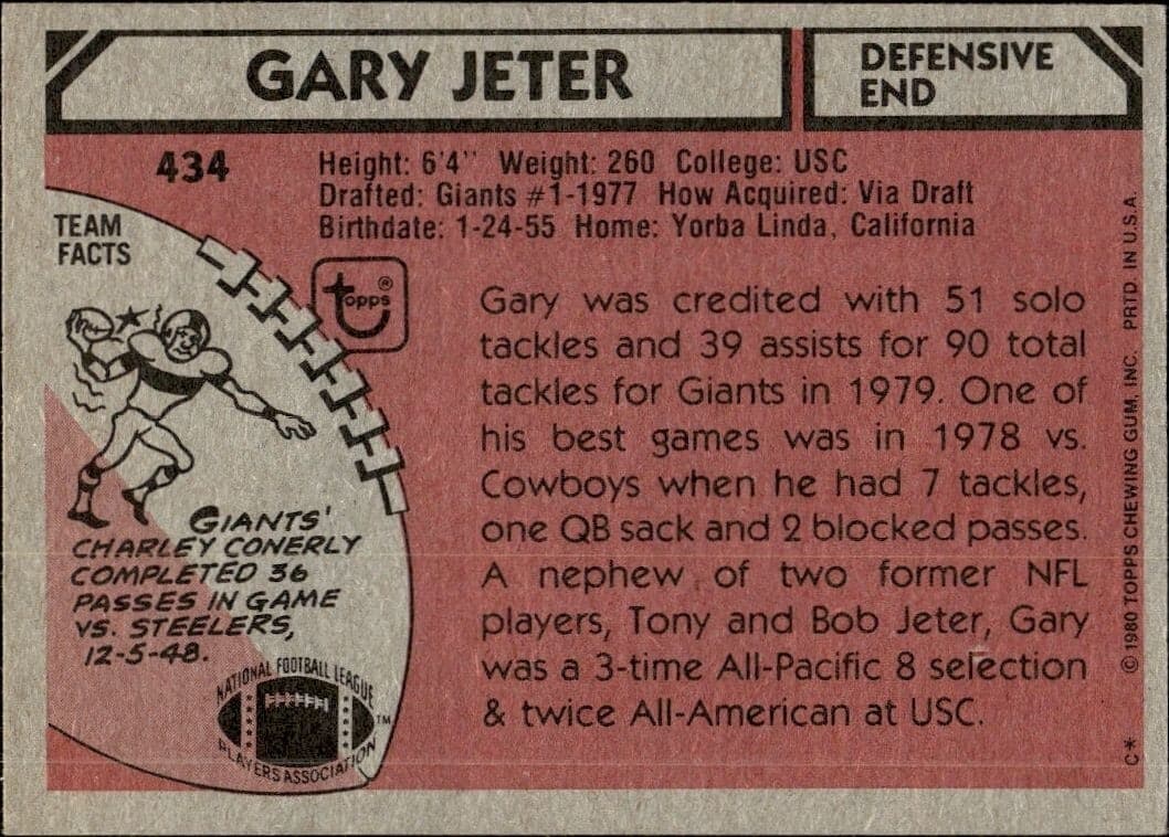 Gary Jeter - Back