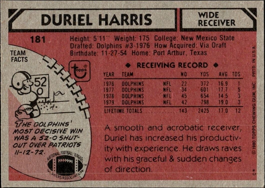 Duriel Harris - Back