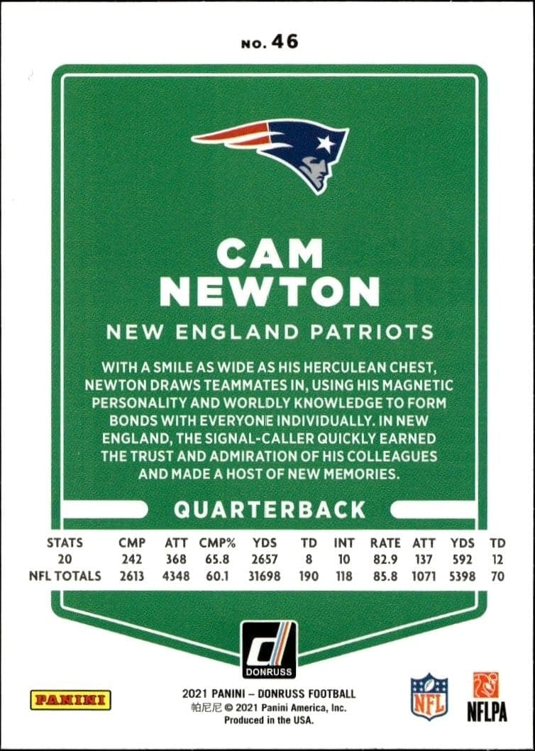 Cam Newton - Back