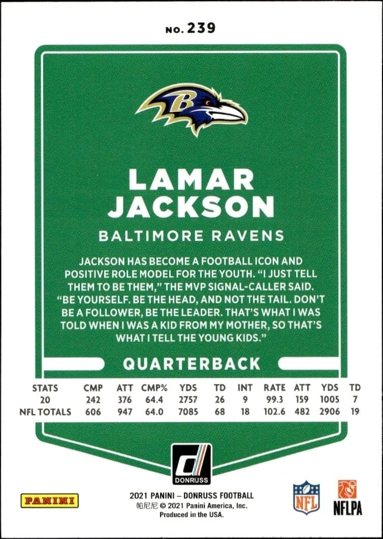Lamar Jackson - Back