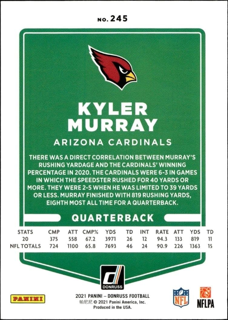 Kyler Murray - Back