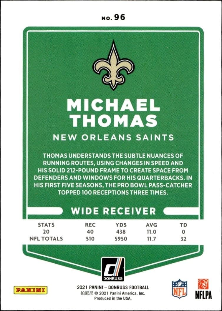 Michael Thomas - Back