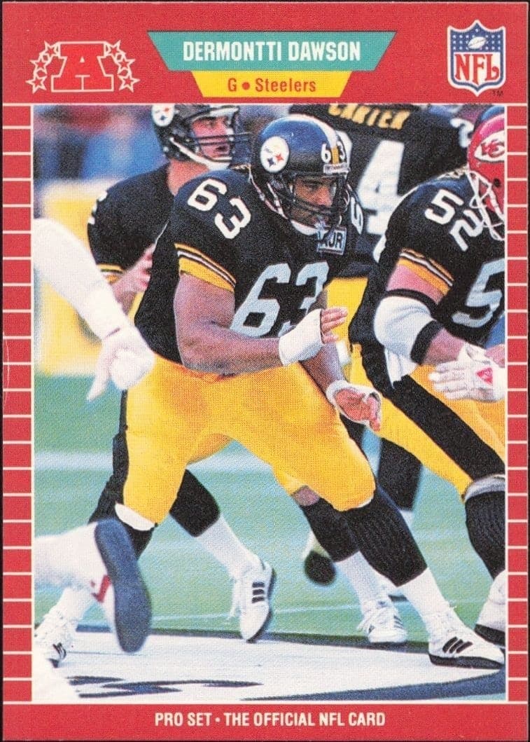 1989 Pro-Set Dermontti Dawson #344 trading card