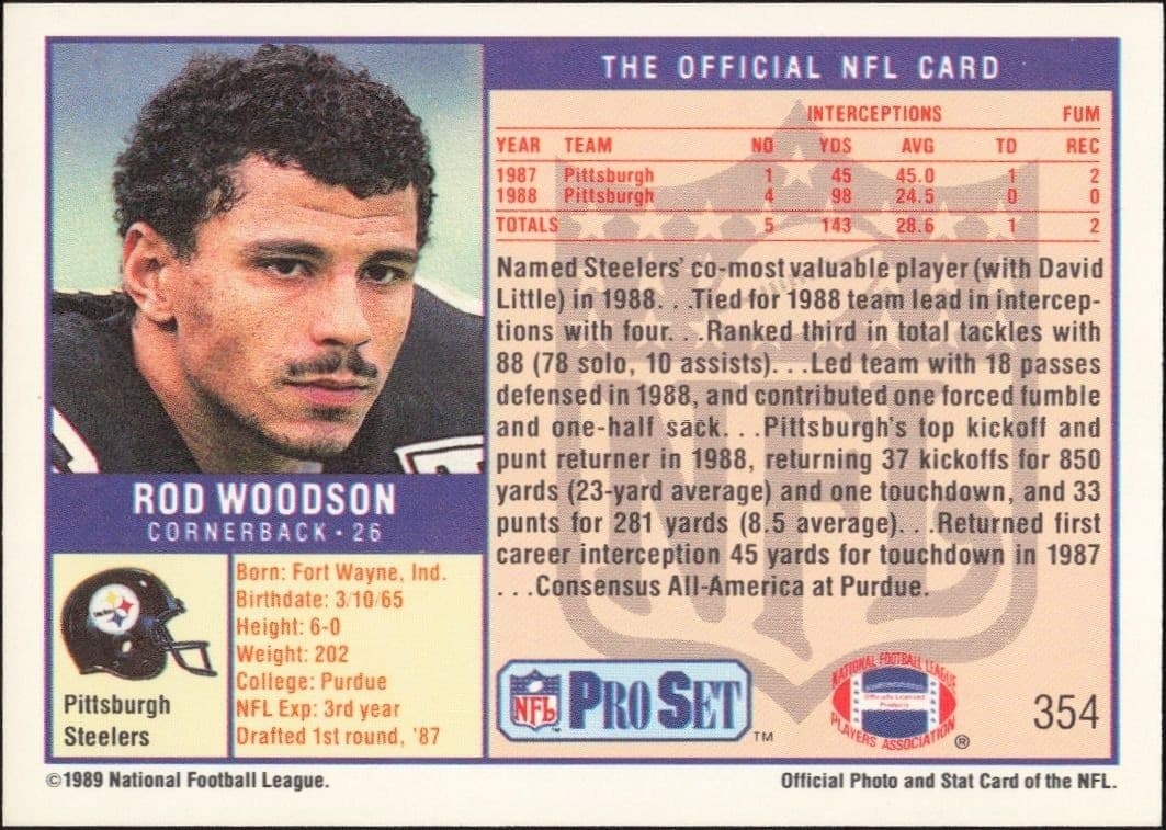 Rod Woodson - Back