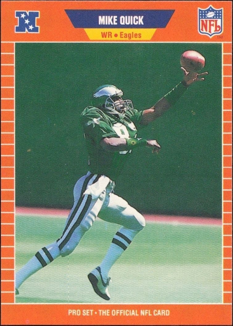 1989 Pro-Set Mike Quick #319 trading card