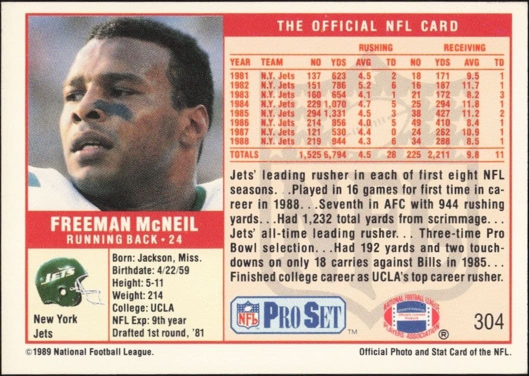Freeman McNeil - Back