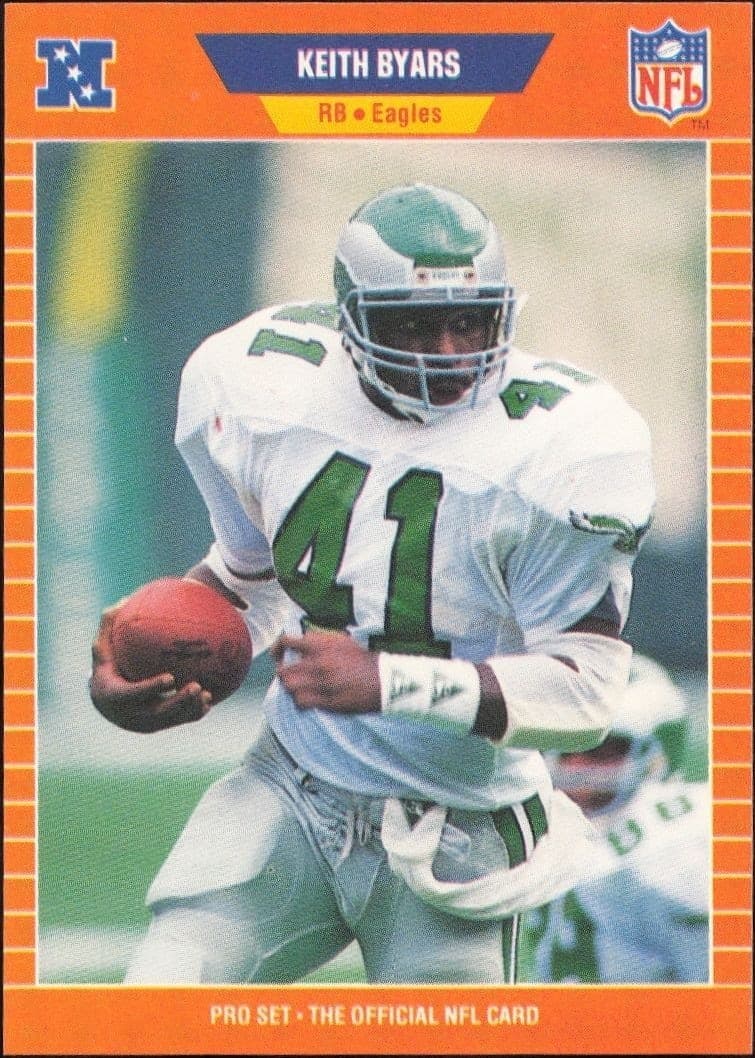 1989 Pro-Set Keith Byars #313 trading card