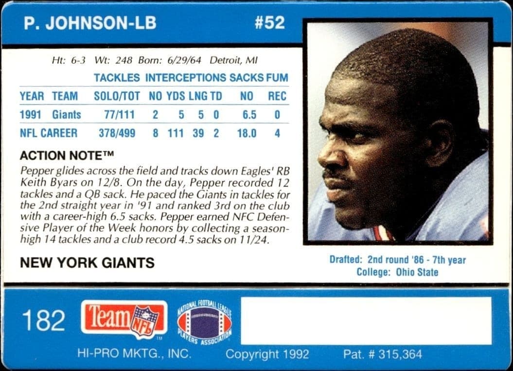 Pepper Johnson - Back