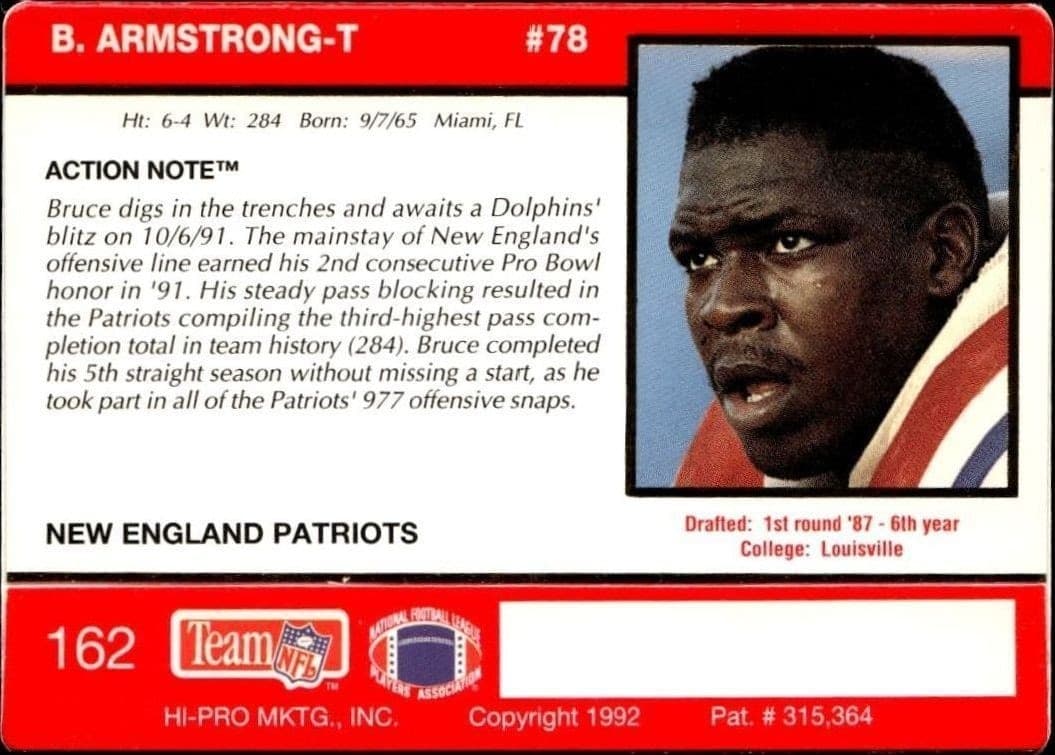 Bruce Armstrong - Back