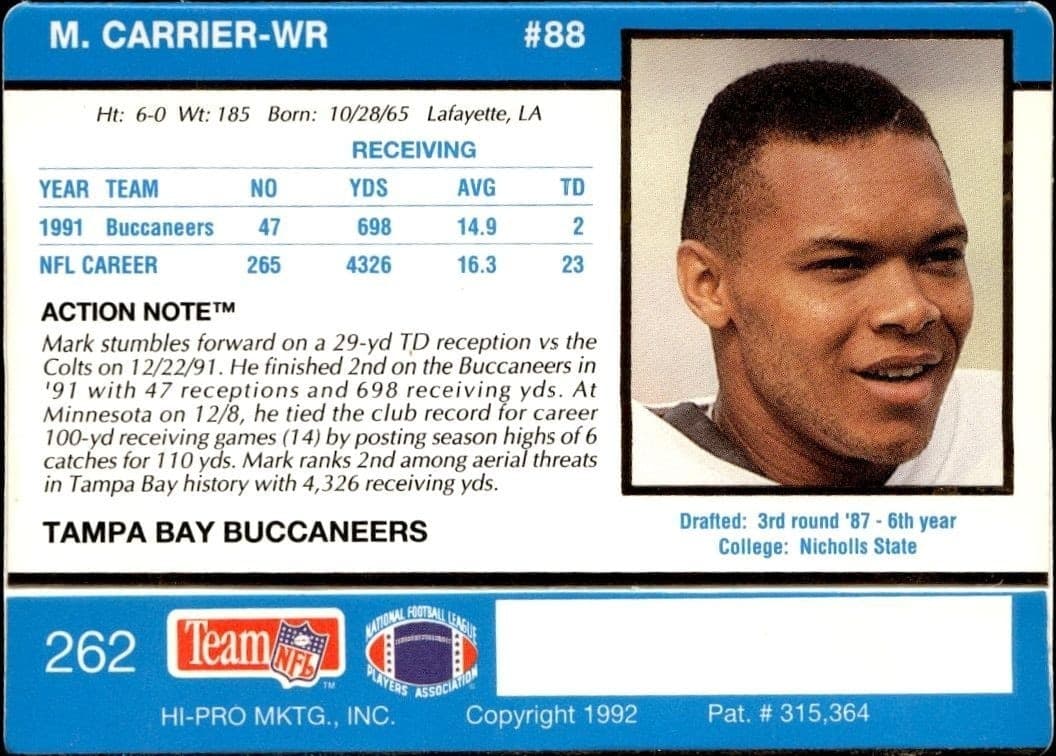Mark Carrier - Back