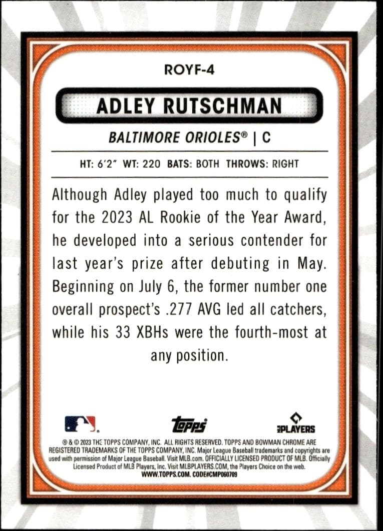Adley Rutschman - Back